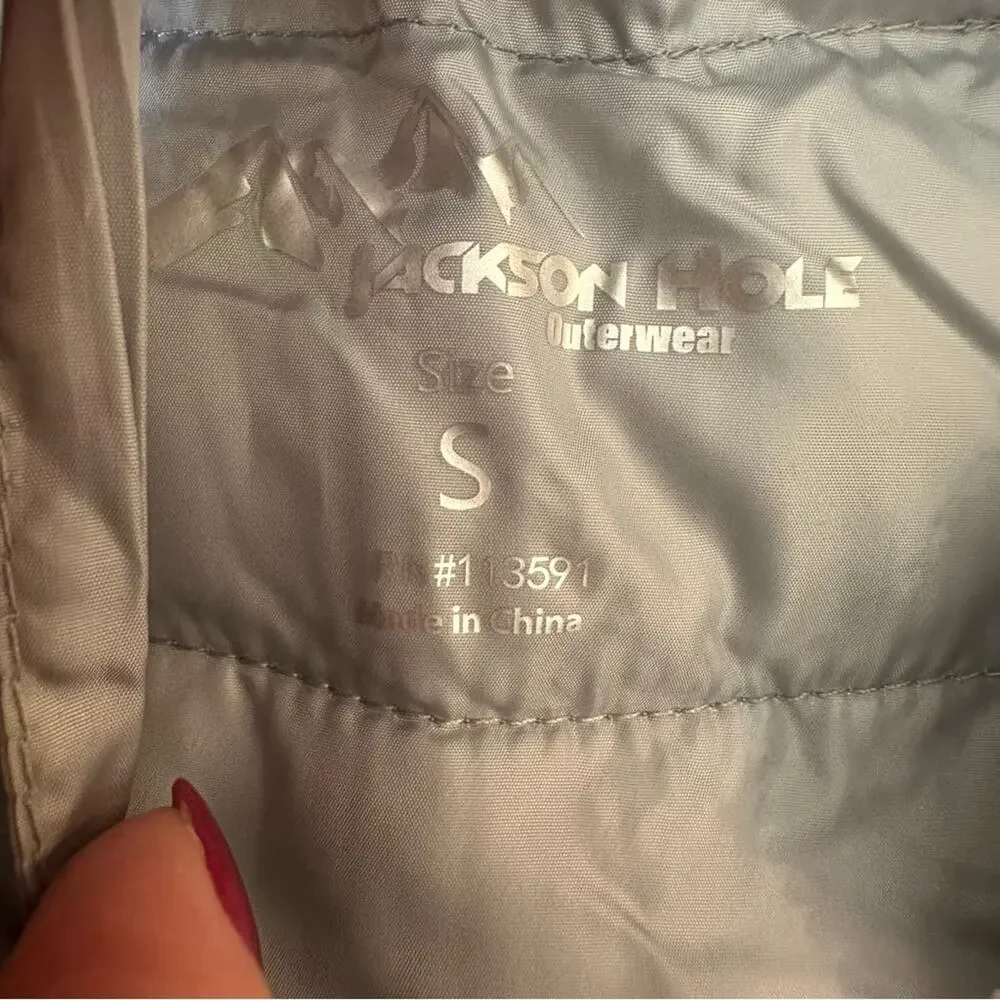 Jackson Hole Lightweight Puffer Jacket Coat Women’s‎ Sz Small S Fall Outerwear